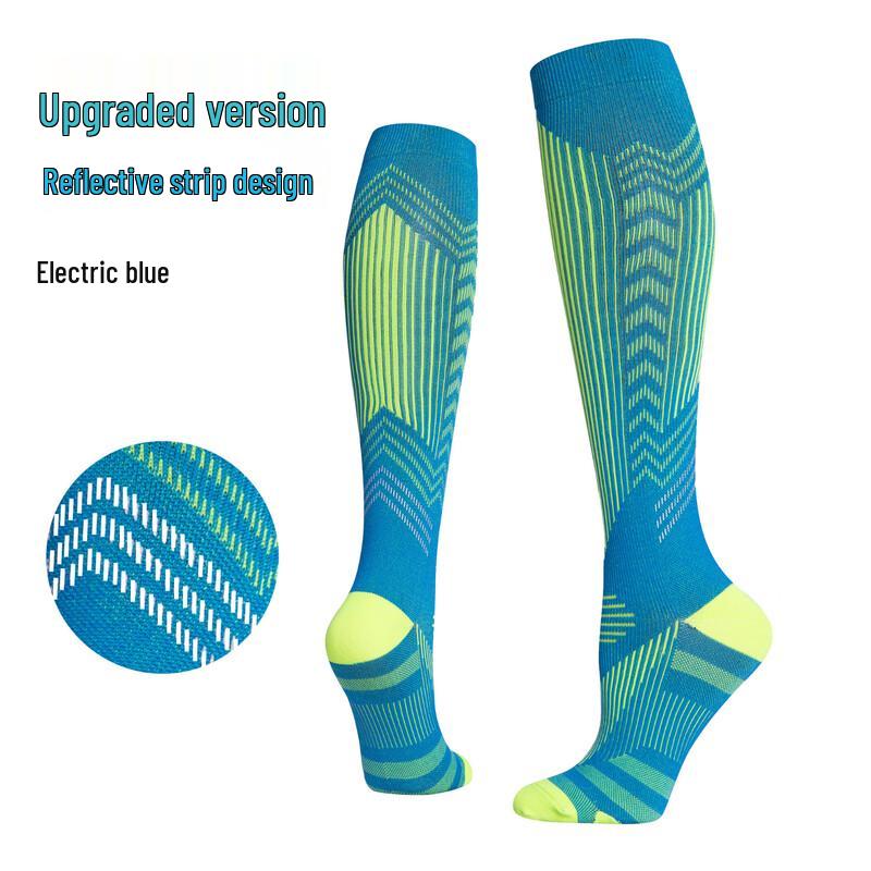 WEZHO Reflective Compression Calf Socks