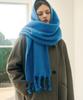 Deuloupisumeon Bold Knotted Long Muffler [Black]