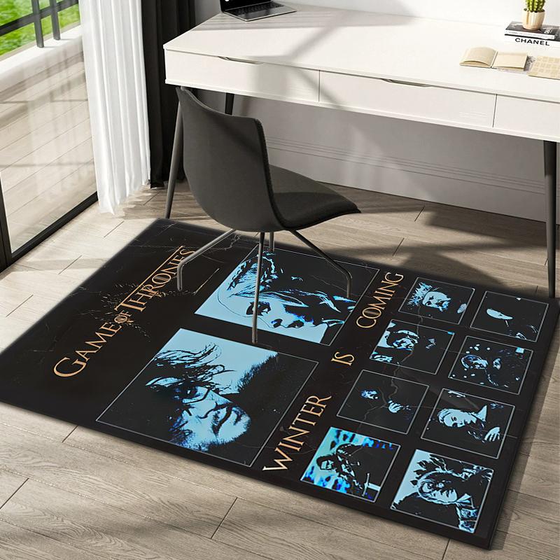 1Pc The Game Of Thrones Printed Rectangle Carpet, Home Door Mat, Outdoor Travel Protection Carpet A7