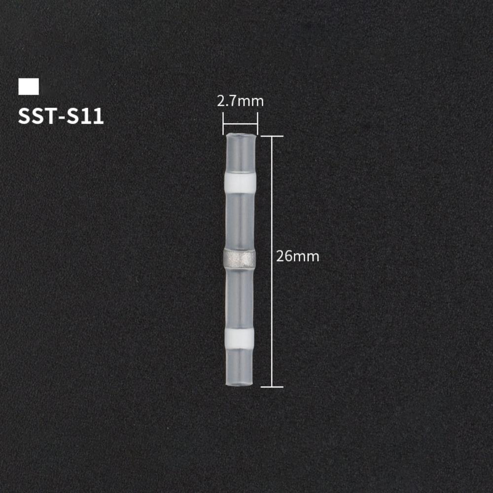 

Гарячий клей SST Термозбіжна трубка Дротовий кабельний комплект Водонепроникні дротяні з’єднувачі Електричні з’єднувачі Кільце для пайки Гільза для пайки білий