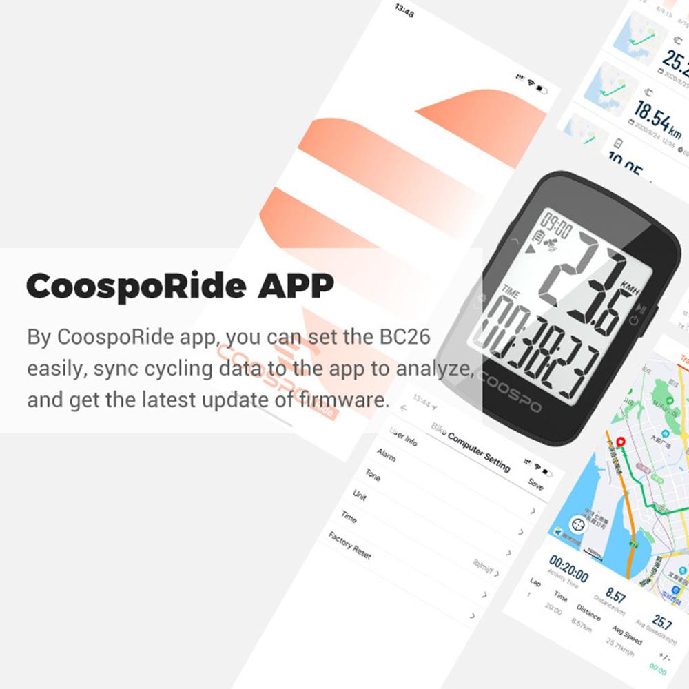 Bike GPS Computer Multifunctional Wireless Bicycle Computer with Auto Backlight Waterproof Odometer