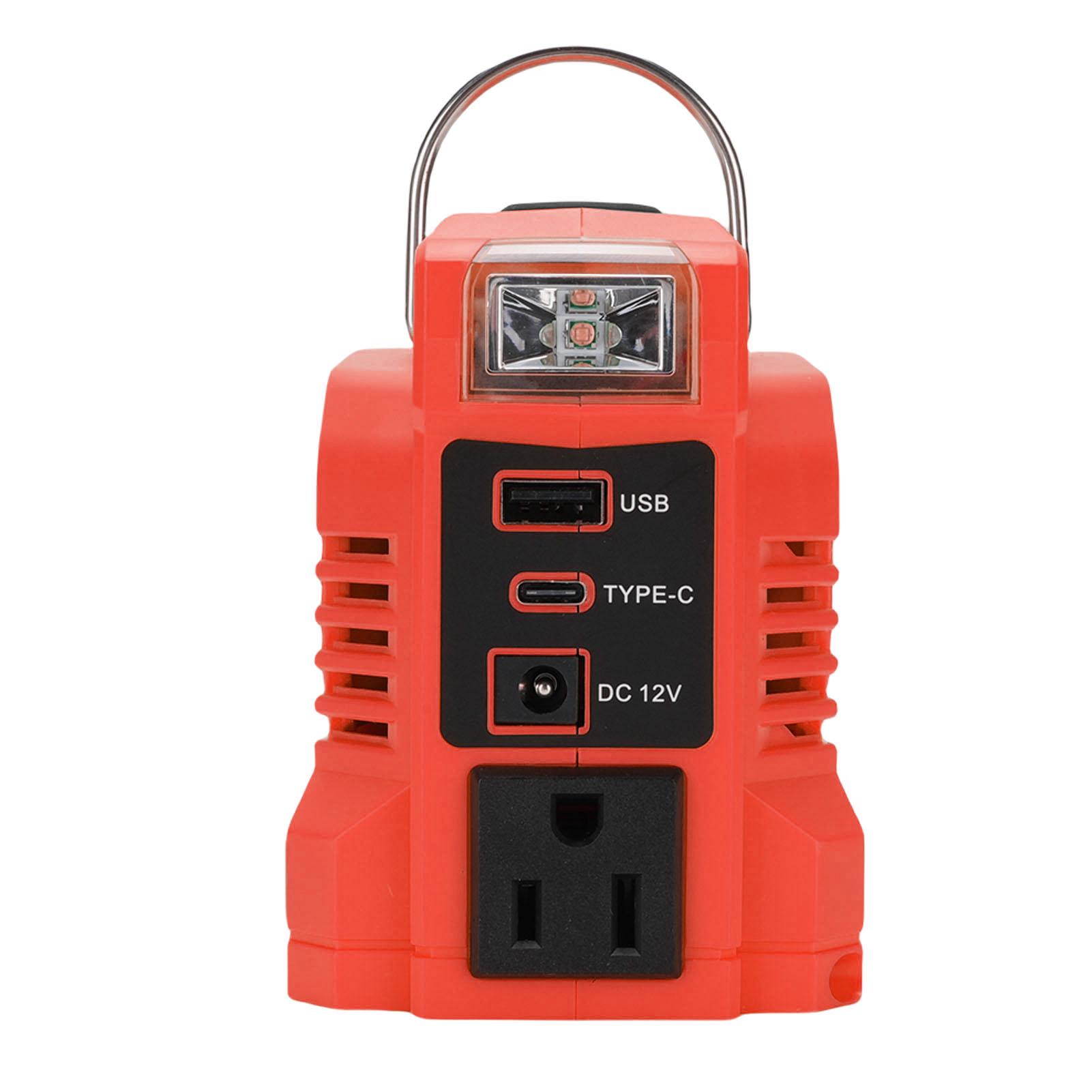 

Инвертор аккумулятора 180 Вт со светодиодной подсветкой для аккумуляторов 48 11 1828 48 11 1815 48 11 1840 18 В для кемпинга