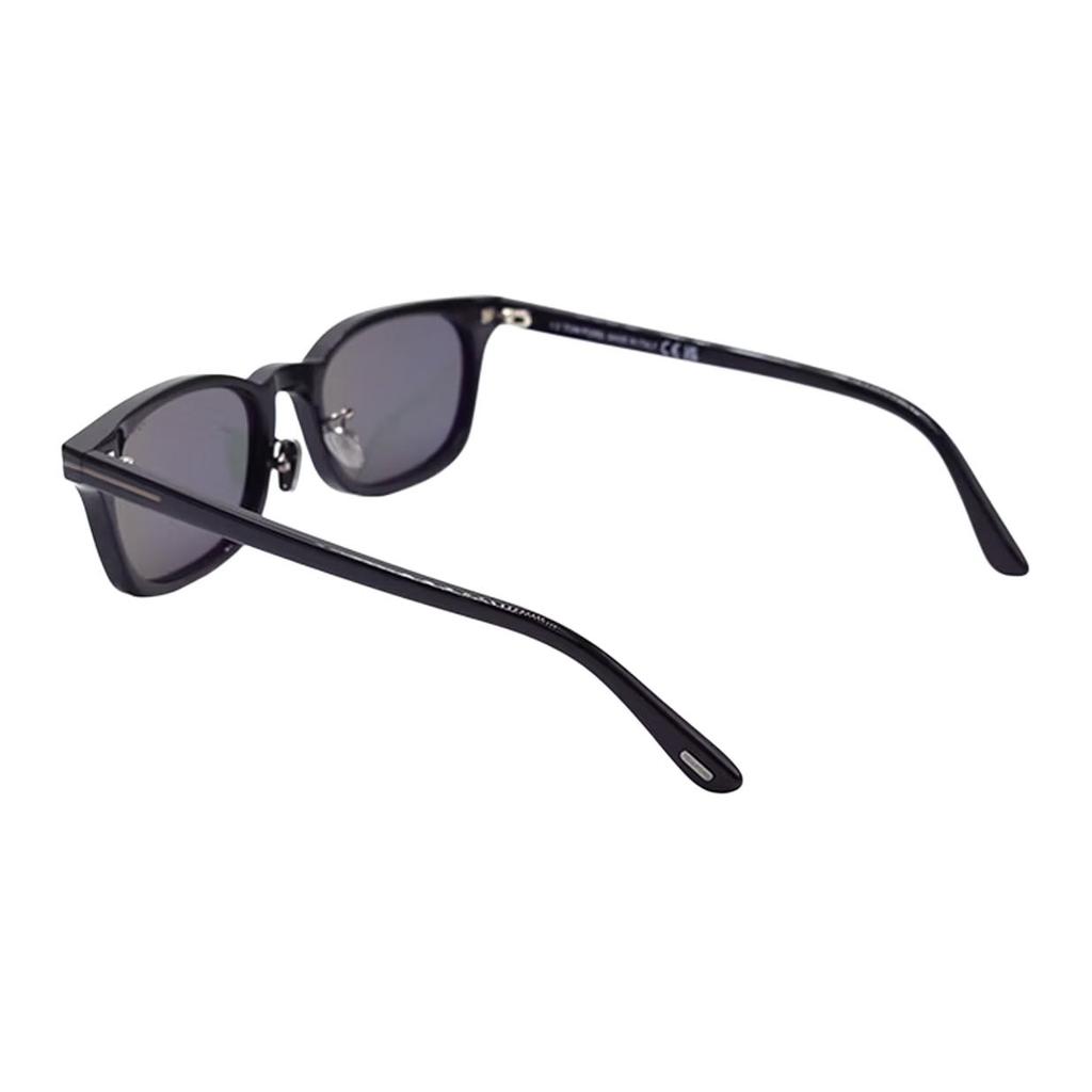 Serie TF T Logo Tendenza Moda Edizione Viaggio Vacanze Occhiali da Sole Rettangolari Occhiali da Sole Donna Nero FT1350-D-N-01A
