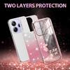 KADEM For Xiaomi Redmi Note 14 4G (164.84mm) Case Flower TPU Flexible Gradient Phone Cover