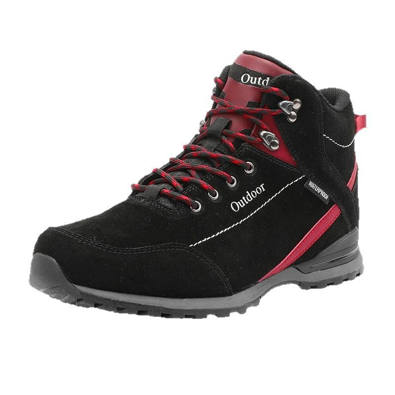 Autumn and winter high-top fashion mountaineering boots, non-slip hiking boots, men's shoes, outdoor off-road tooling boots