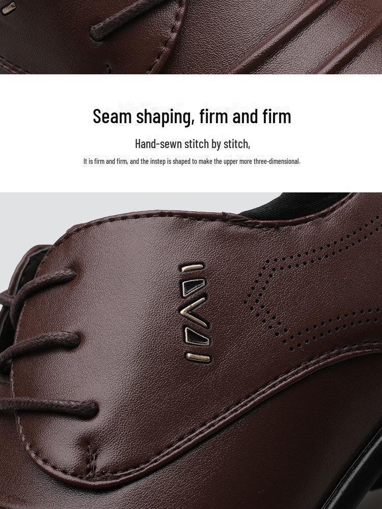 Pánské velké formální kožené boty na jaro a podzim – bílý britský styl, ideální pro podnikání, studiovou fotografii, ležérní nebo svatební oblečení.