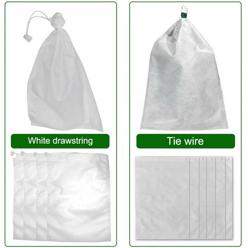 100Pcs Drawstring Style Grape Protect Bag Fruit Protection Bags Mesh Bag Against Insect Pouch Waterp Mini Greenhouse