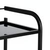 Hairdressing Cosmetic Assistant for the Salon 1027A Universal Cabinet Trolley Table on Wheels with Three Glass Shelves