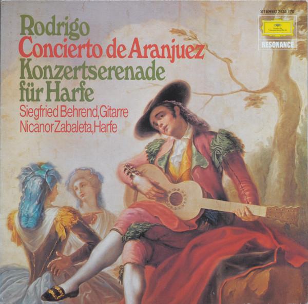 

LP Record SIEGFRIED BEHREND, NICANOR ZABALETA - Rodrigo, Concierto De Aranjuez / Ko 2535170 Deutsche Grammo 1985 Germany Classical Used