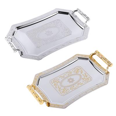 Edelstahl Aufbewahrungsschale Metall Elegantes Organizer Multifunktionsschalen für Obst Süßigkeiten Dessert Gebäck Keks Keks
