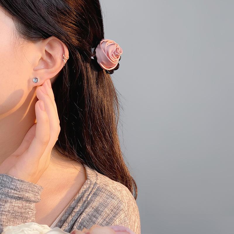 Cercei Rotunzi Albastru Pur cu Șurub pentru Femei Cercei Proaspeți Mici și Compacți și Simpli de Zi cu Zi