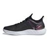 adidas Adizero Ubersonic 4 Terre Battue Noir Iridescent Baskets Femme Noir Core Argent Métallisé Blanc Nuage FX1374