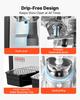 VEVOR Commercial Beverage Dispenser 2 Tanks 10 L / 10.6 QT Per Tank, Stainless Steel Juice Dispenser