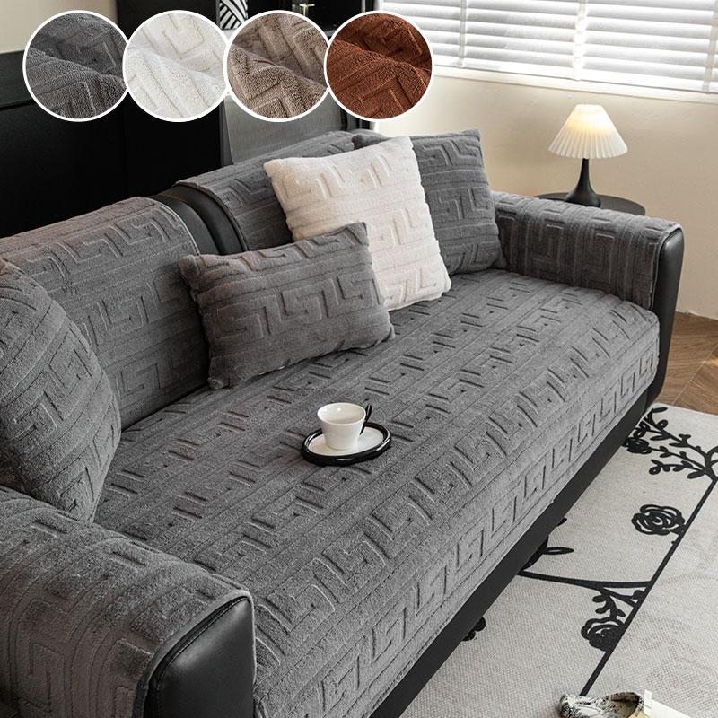 

1PC-Autumn and Winter Type Sofa Cushion 2025 New Four Seasons Universal Fixed Anti slip Living Room Sofa Cushion 70*70cm сірий