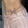 Sexy Metall Schmetterling Hüftkette Zarte Schmetterling Anhänger Modische und Vielseitige Quaste Halskette Accessoires für Damen Mädchen