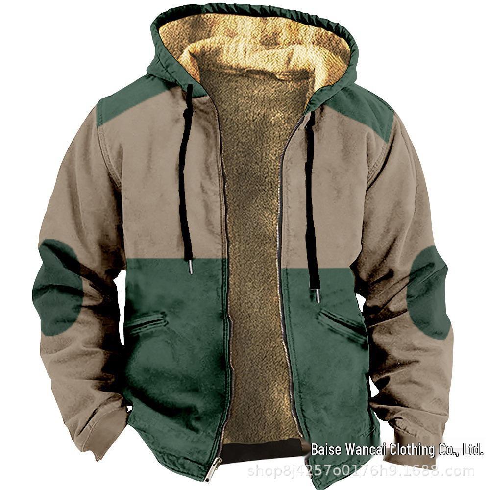 2025 Cross-Border Plus Velvet Thickened Winter Jacket for Men and Women - Warm, Padded Cotton Outerwear