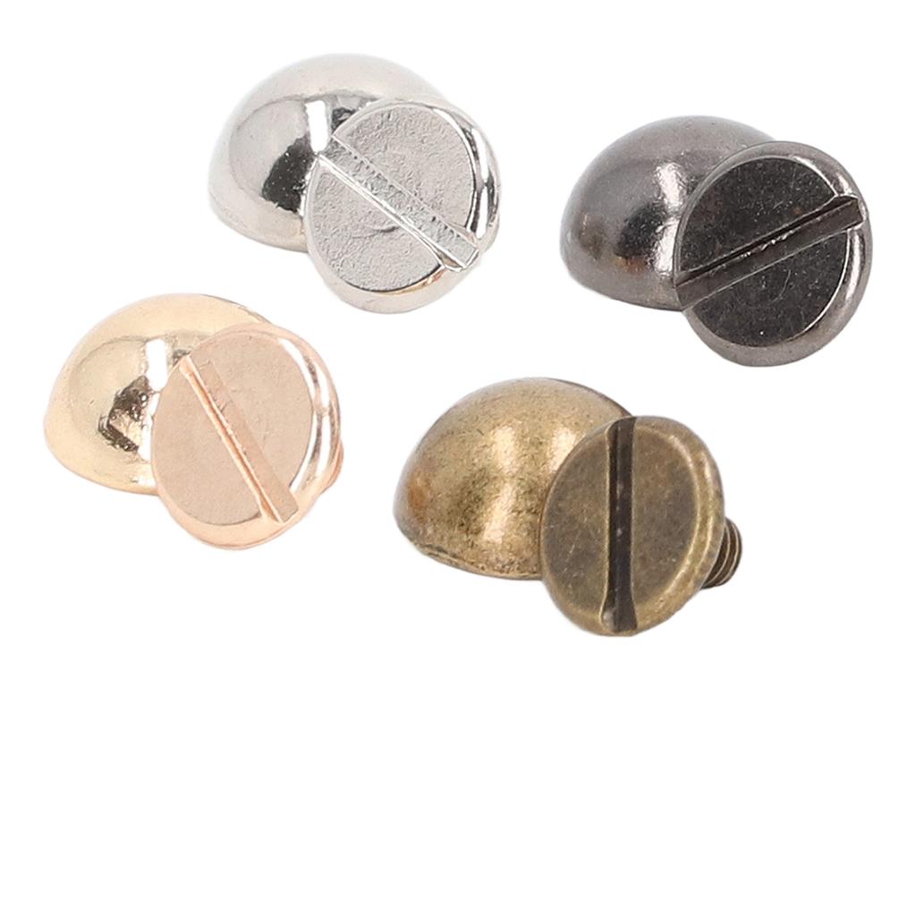 20 Sätze Schraubnieten mit Kuppelnieten Rostfrei 4 Farben Rundkopfnieten zum Verzieren von Kleidung Schuhen Taschen Tierhalsbändern