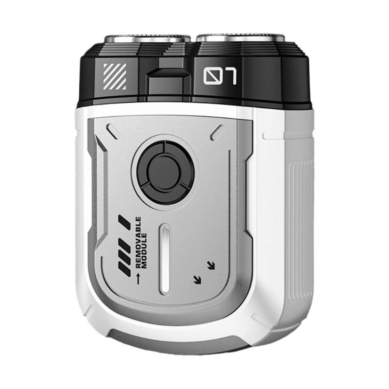 

Lightweight Portable Electric Shaver Offering Smooth Shave Experience Easy to Clean Detachable Head Modern Aesthetics белый