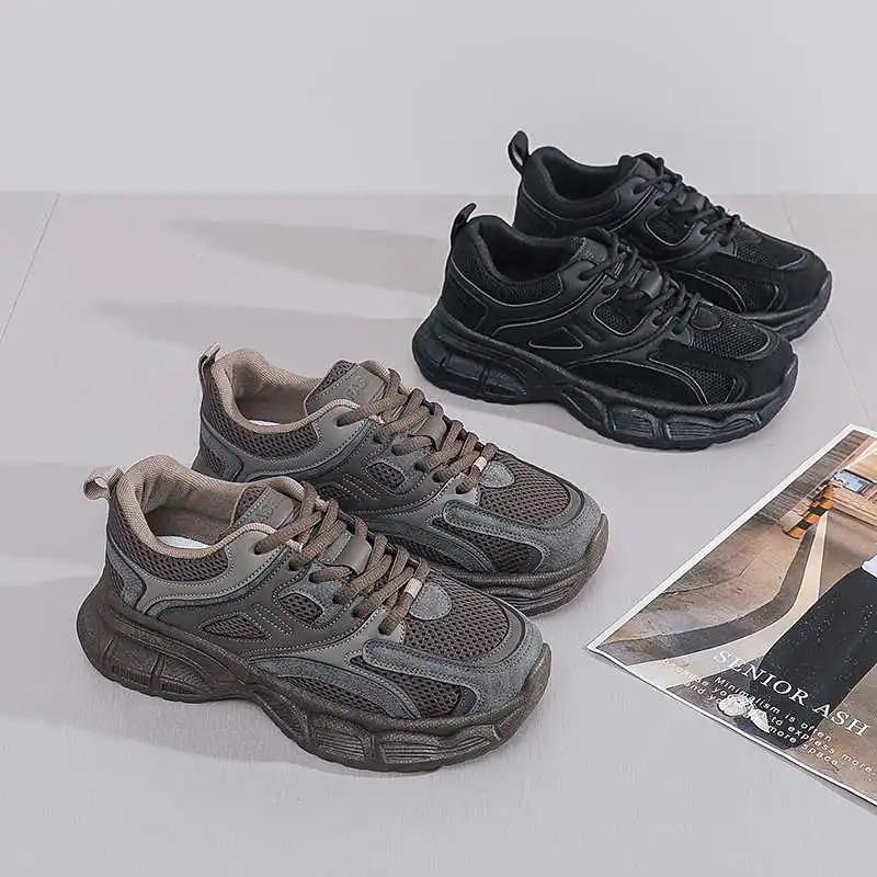 Fashion Non-slip Ecoleather Shoes Size 36 Chunky Men's Women's Sneakers Trainers For Woman Sport Luxury Brand Skor Deals
