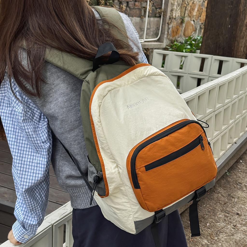 Backpack Men'S And Women'S High-Value Casual Schoolbag Large-Capacity Commuting Multi-Color Lightweight Backpack Couple Sports Bag
