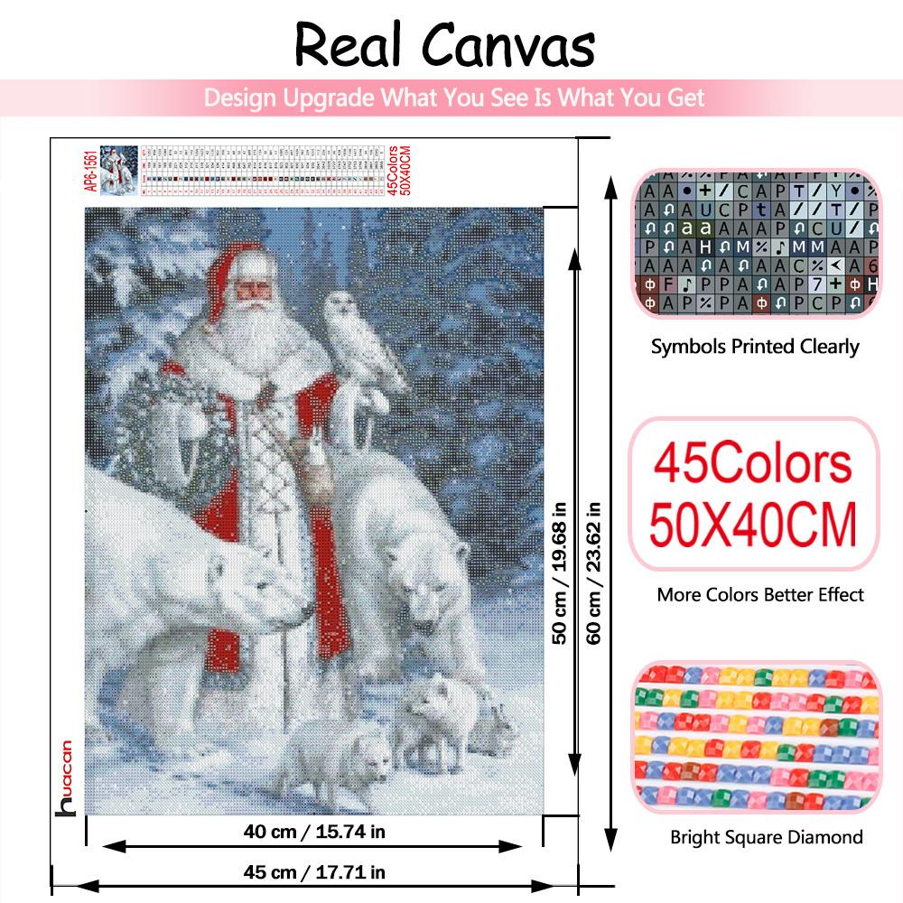 5d Diy Diamond Painting Mosaic Santa Claus Home Decor Embroidery Cross Stitch Father Frost Christmas Winter Wall Sticker