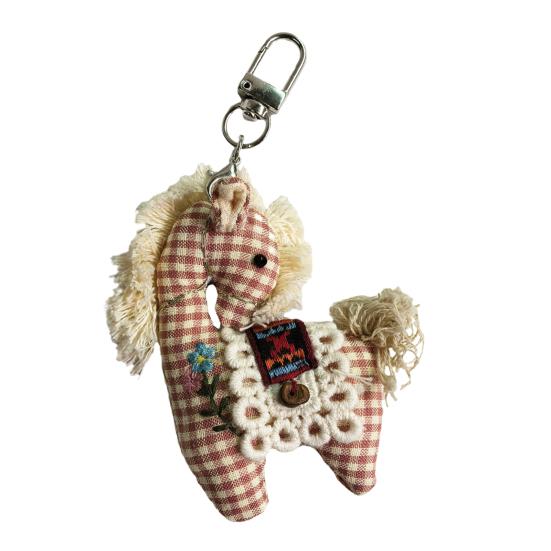 Breloc Pandantiv Geantă Bumbac In Cârlig Cal Farmec Vintage Rucsac Școlar Inel Chei Accesorii Geantă Portabile