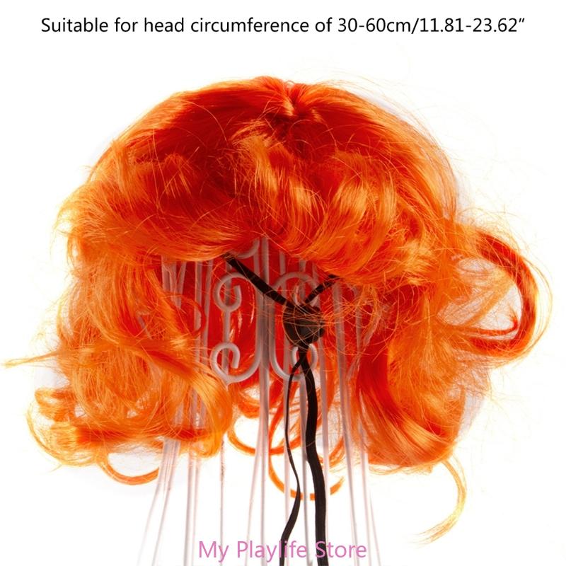 Lustige Katze Hunde Locken Pony Perücken Kostüm Hundeperücken Haar Party Hut Kopfschmuck Haarschmuck für Halloween/Weihnachtsgeschenk