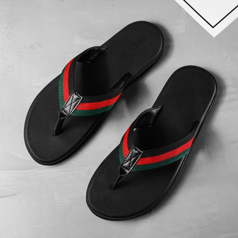 Flip-flops men's tide Korean version outside wearing sandals men's outdoor beach shoes men's wear-resistant non-slip slippers