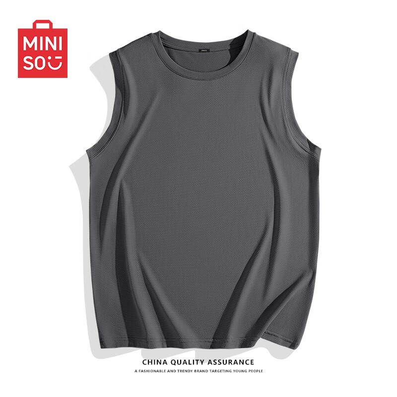 MINISO Men s Summer Breathable Lightweight Sleeveless Sport Vest M