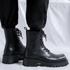 Casual Al Leather Man High Top British Style Thick Bottom Boots Outdoor Antiskid Ankle Comfy Work Safety Shoe