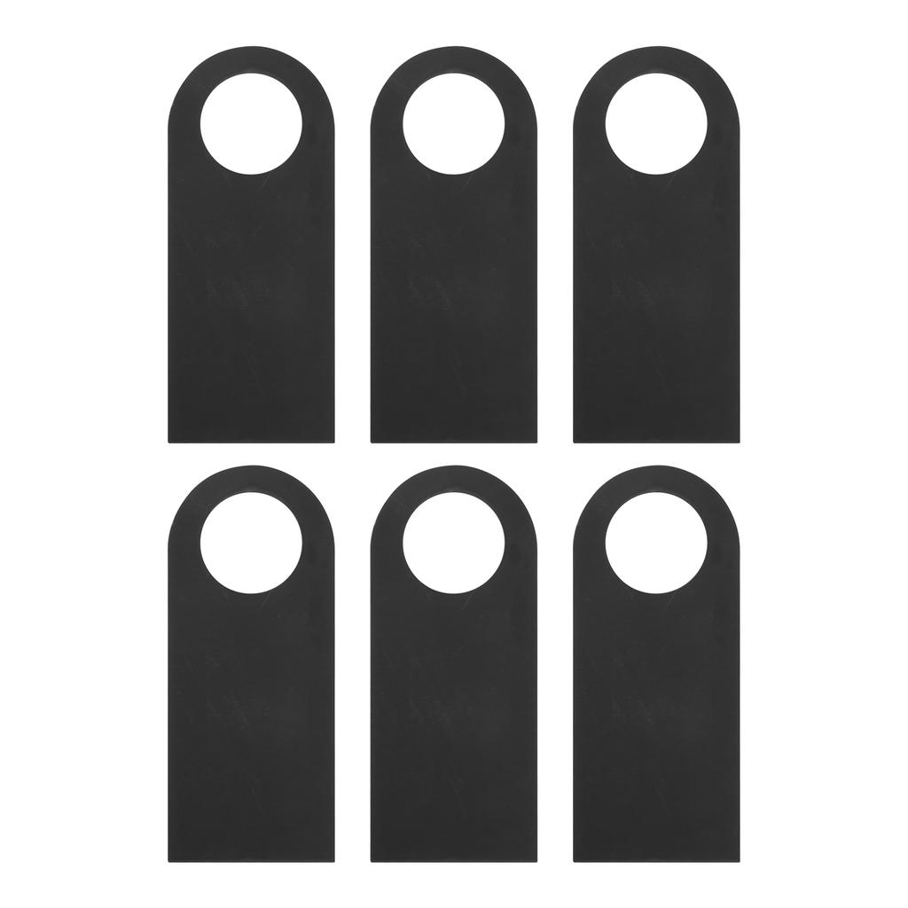 6Pcs Door Sign Hanger Reusable Mini DoubleSided Environmentally Friendly Wood Blackboard for Hotel Bedroom