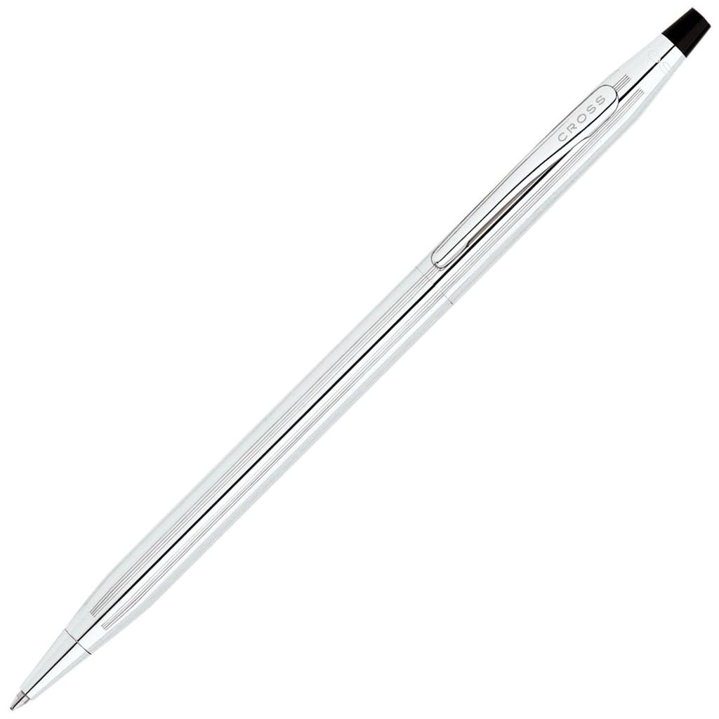 Cross Classic Century Glossy Chrome Ballpoint Pen in a Premium Gift Medium Perfect Gift for Day or Promotion Box, Nib, Father's