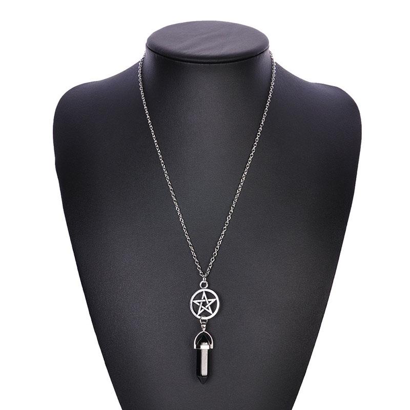 Razor Blade Pendant Necklace for Women Men Vintage Punk Goth Gothic Steampunk Accessories Grunge Rock Jewelry Y2k Aesthetic