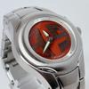 Used Rare FOSSIL BIG TIC Orange Ladies Watch Battery Replaced