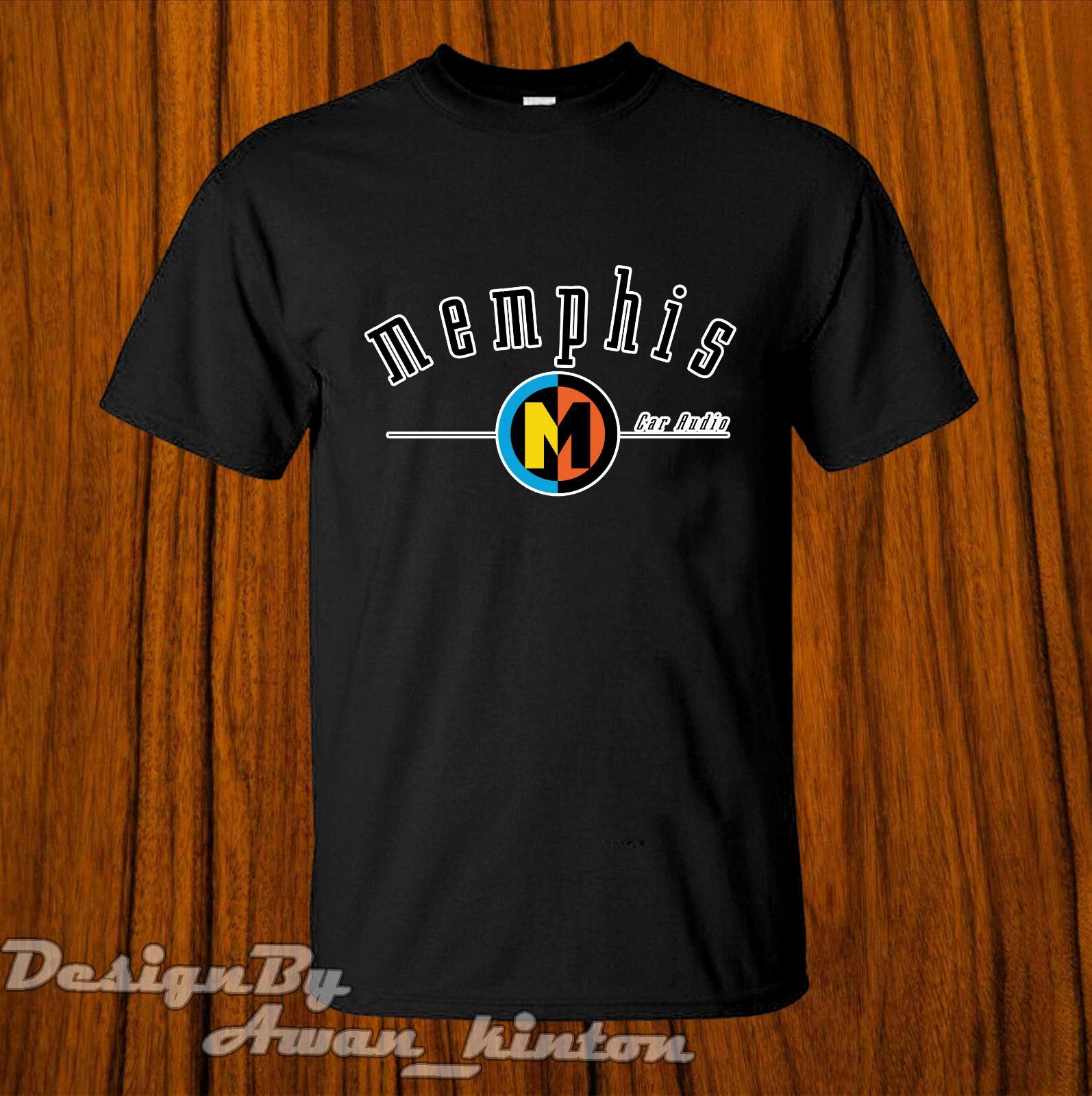 Men s and Women s T-shirts Memphis Funny Logo Tshirt Black New Made In Usa Shirt Short Sleeve XXL