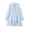 Ledin Korean Style Lapel Short Shirtdress