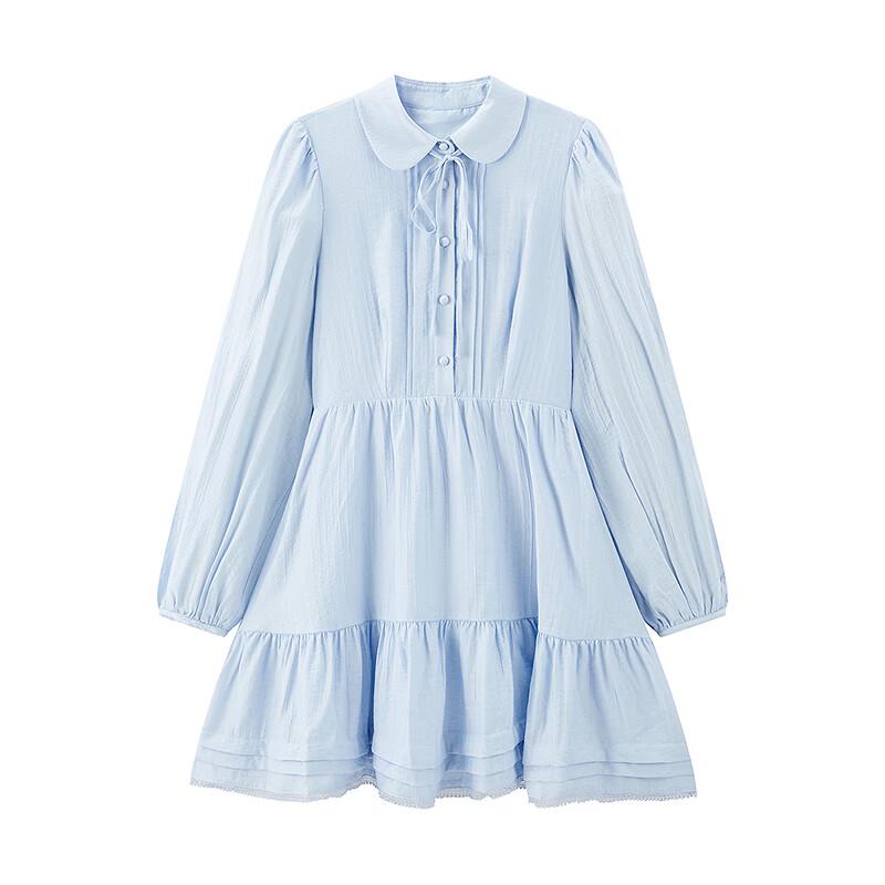 Ledin Korean Style Lapel Short Shirtdress