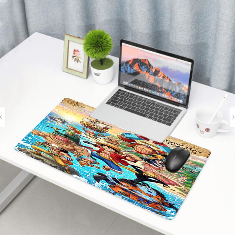 One Piece Print Mouse Pad, Anti‑Slip Desktop keyboard Mat, for PC Laptop Gaming Working Daily Use, Cool Festival Surprise Gift