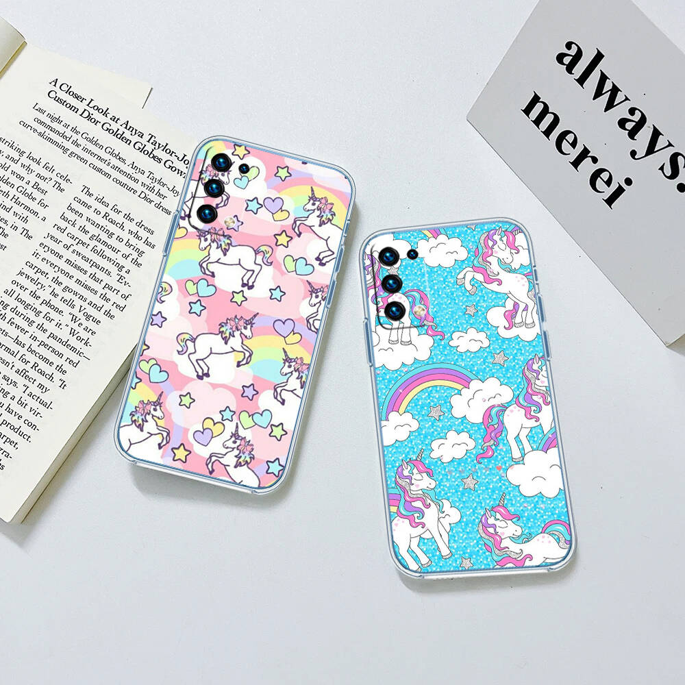 Cartoon Unicorn Phone Case for Motorola G14 G15 G24 G30 G31 G32 G34 G41 G42 G51 G52 G50 G60S G60 G62 G72 G71 G73 G84 G85 G200 E32