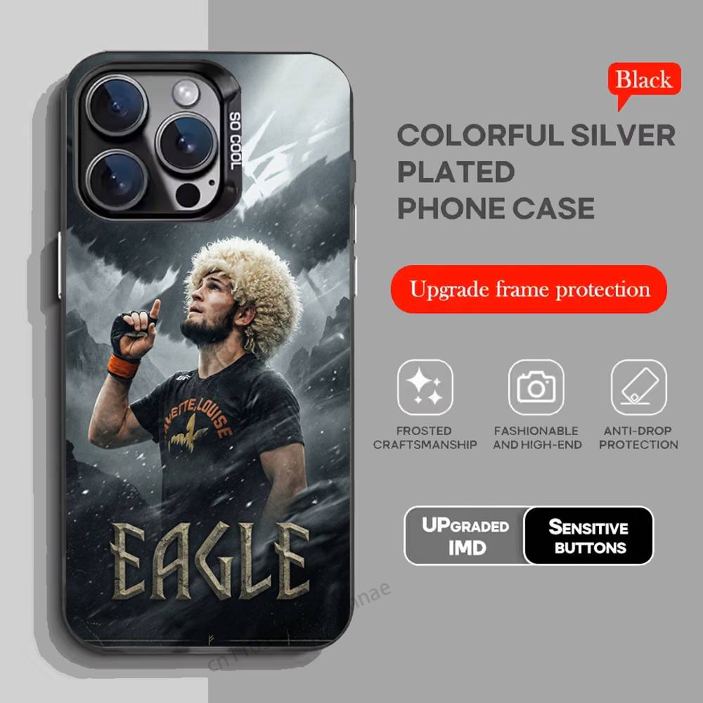 khabib nurmagomedov Phone Case For iPhone 17,16,15,14,13,12,11,Pro,Max,Plus,Mini,X,XS,XR,8,S,SE Soft Black Case