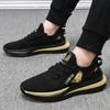 Foreign trade men's sports and leisure shoes men's summer trend new shoes round head black spring men's shoes