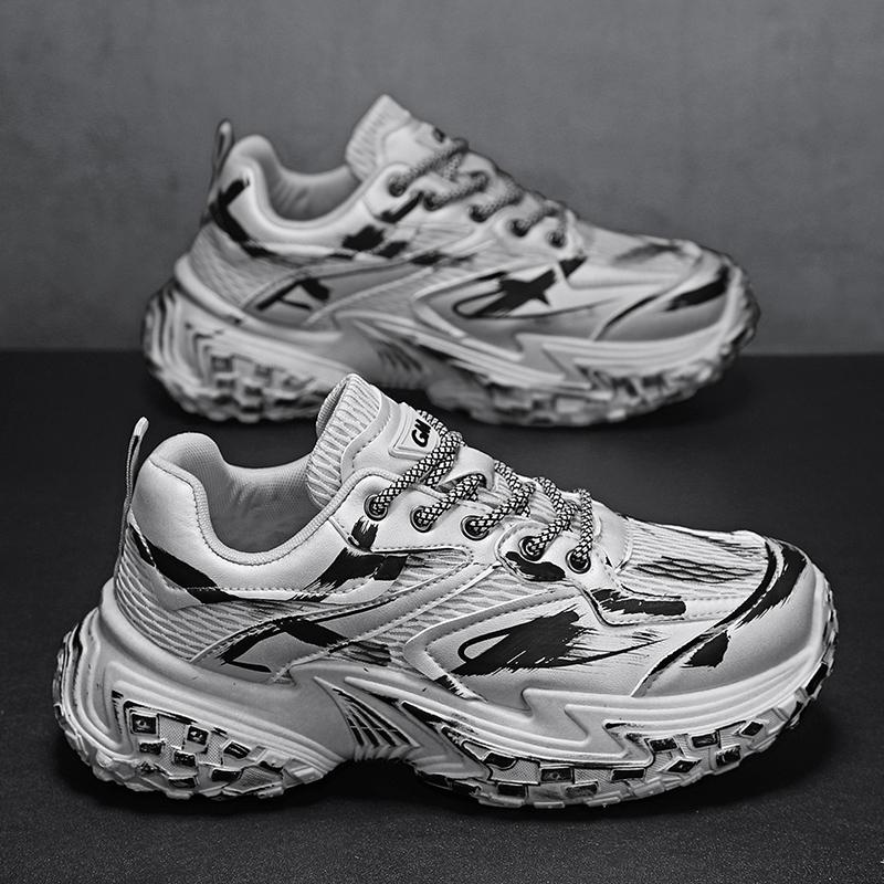 Trendy Men Sneakers Luxury Chunky Casual Sneakers For Man Height Increasing Dad Shoes Breathable Sports Shoes Male Sneakers