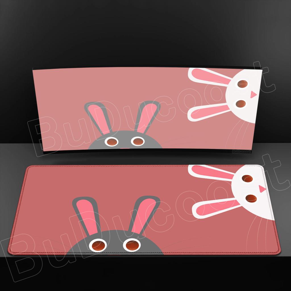 Cute Rabbit Cartoon Mouse Pads Game Office Fresh Visual Mouse Pad XXL Cute Large Table Pads Anti Slip Rubber Computer Mouse Pad