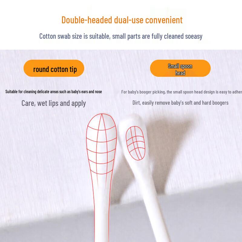 CHAHUA Double-Headed Children's Cotton Swabs