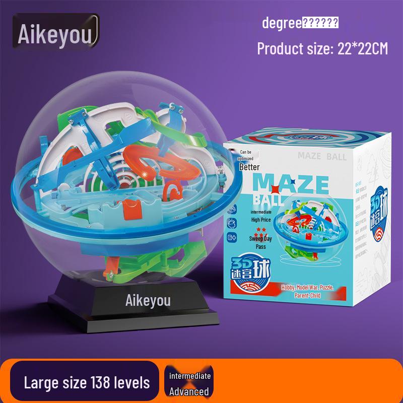 3D Children's Puzzle Maze Ball: Enhance Balance, Concentration, and Brain Power