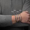 Classic Thin Cuban Chain Bracelets for Men Women,Stainless Steel Chunky Curb Chain Wristband,Classic Metal Jewelry Gift