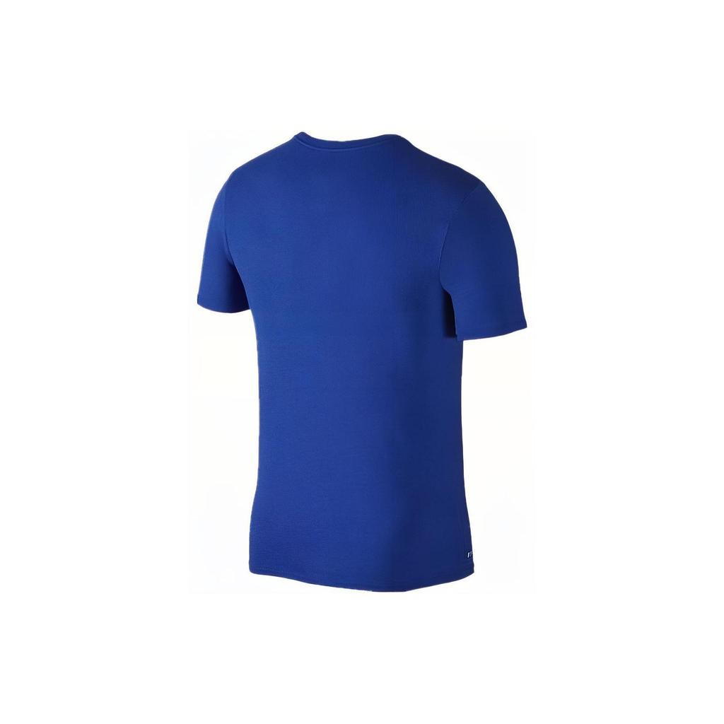 Nike T Shirts Men's Blue Crew Neck Moderate Straight Fit AV1345-474