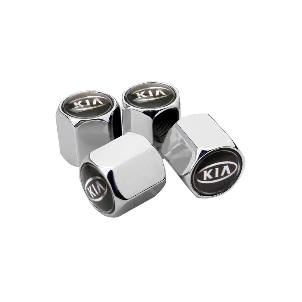 4PCS Car Wheel Stem Tire Valve Caps Protection Cover for KIA Rio K2 K3 K5 Optima Forte Borrego Ceed Cerato Sorento Accessories