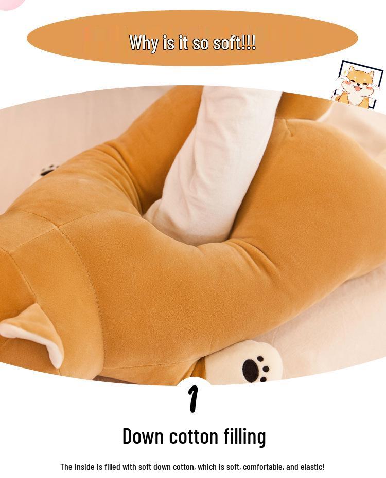 Shiba Inu Plüschkissen: Gemütliches Corgi & Hund Puppen Rückenlehnen Ornament für das Wohnzimmer