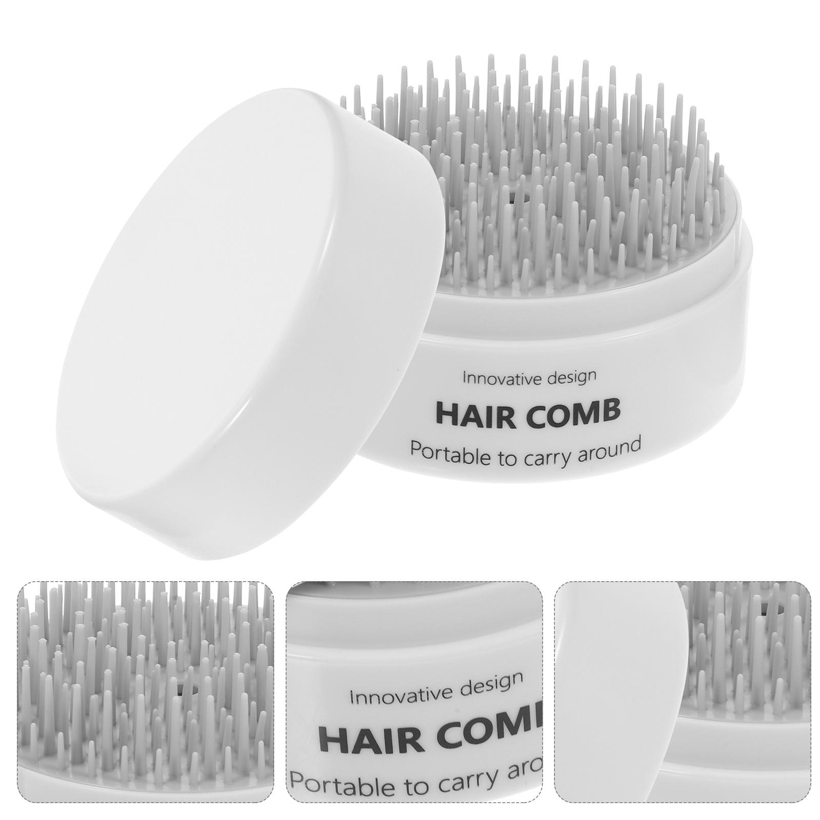 

Combsssss Mini Travel Items Small Brush for Women Detangling Hair White Wet белый